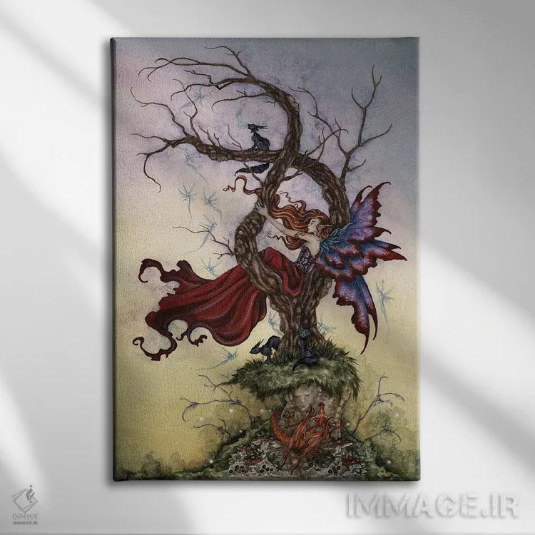 تابلو چه رؤیاهایی خواهند آمد اثر امی براون - نمای روبهرو روی دیوار