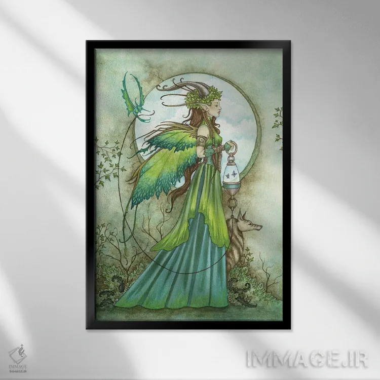 تابلو گردش (قدمزنی) اثر امی براون - نمای قابدار مشکی