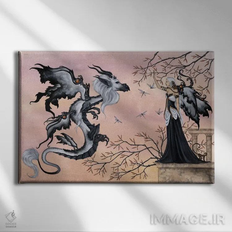 تابلو درودها اثر امی براون - نمای روبهرو روی دیوار