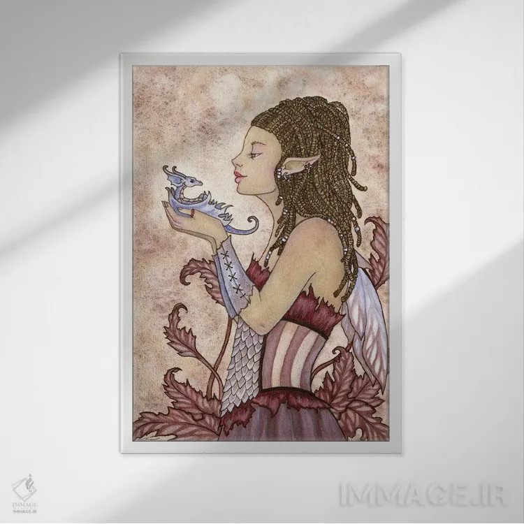 تابلو تحسین (ستایش) اثر امی براون - نمای قابدار سفید