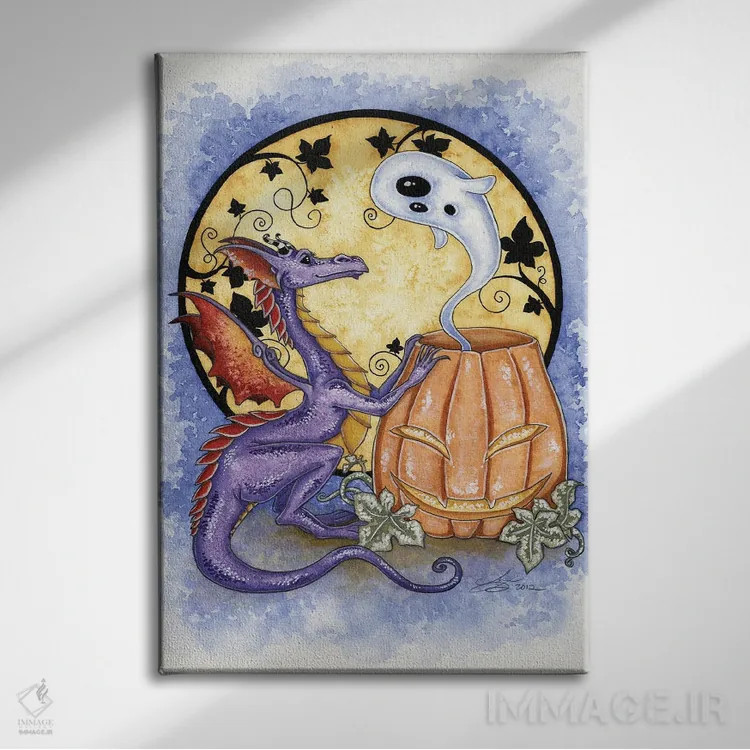 تابلو بو! (صدای ترساندن) اثر امی براون - نمای روبهرو روی دیوار