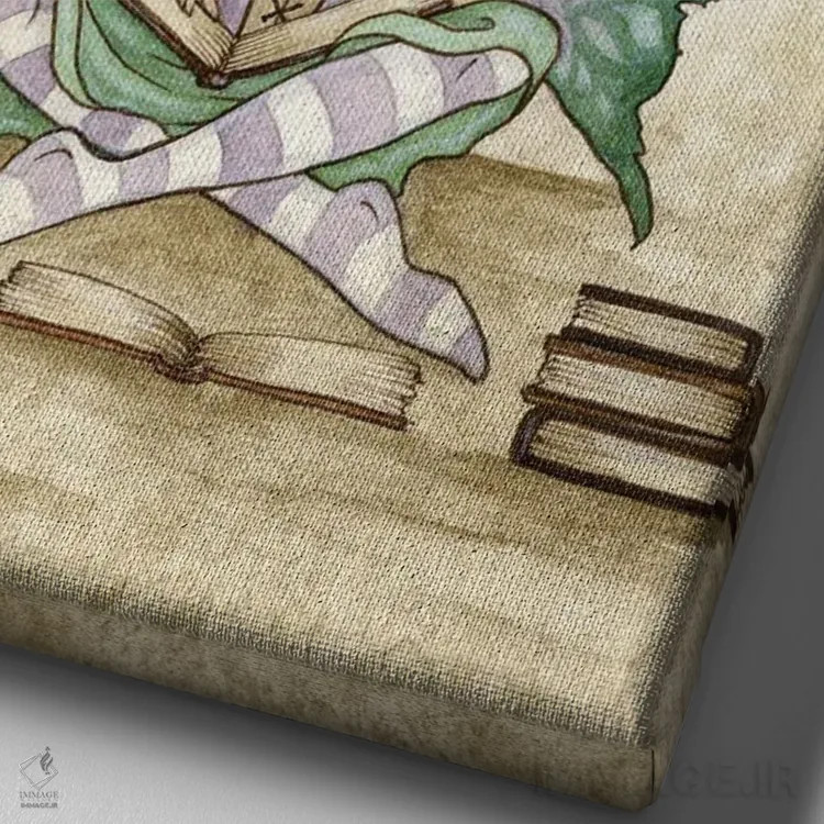 تابلو گردآوری دانش اثر امی براون - نمای نزدیک بافت بوم