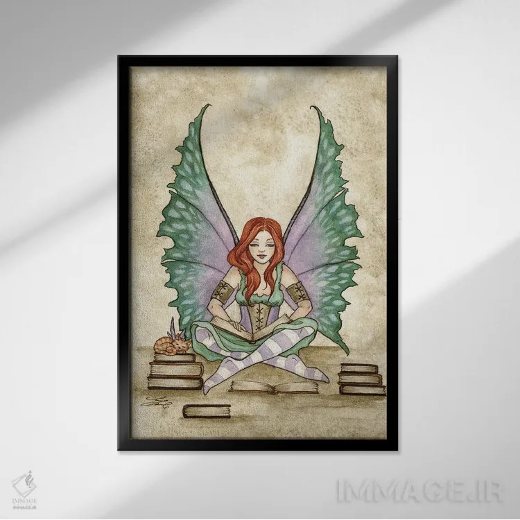 تابلو گردآوری دانش اثر امی براون - نمای قابدار مشکی