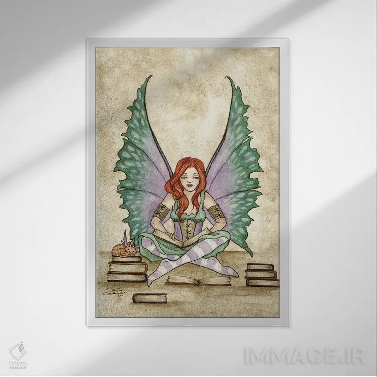 تابلو گردآوری دانش اثر امی براون - نمای قابدار سفید