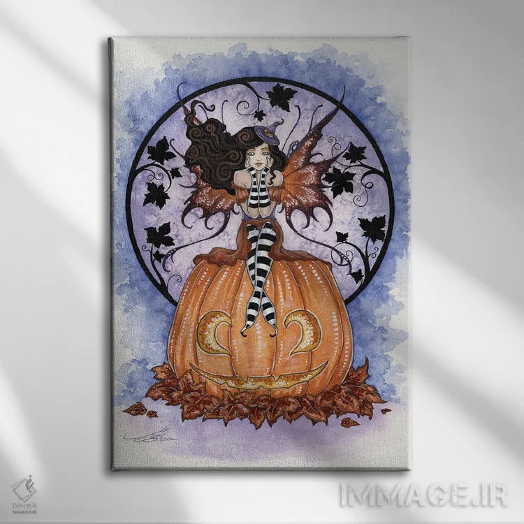 تابلو هنوز هالووین نشده؟ اثر امی براون - نمای روبهرو روی دیوار