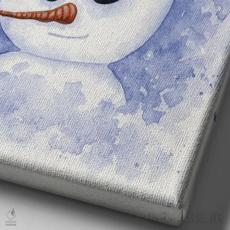 تابلو دوستان یخی اثر امی براون - نمای نزدیک بافت بوم