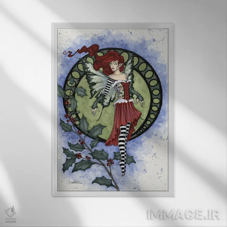 تابلو دارواش اثر امی براون - نمای قابدار سفید