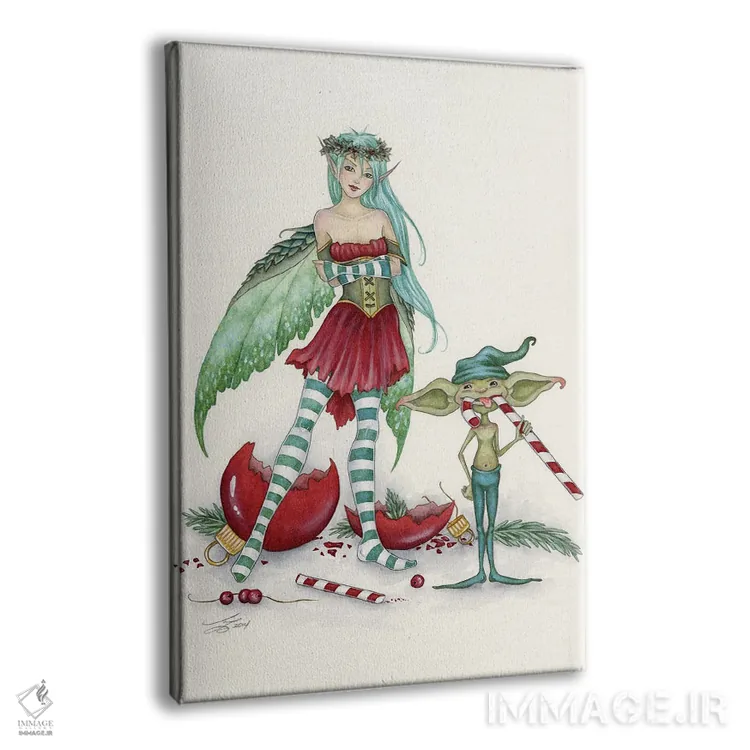 تابلو فهرست شیطونها اثر امی براون - نمای پرسپکتیو محصول