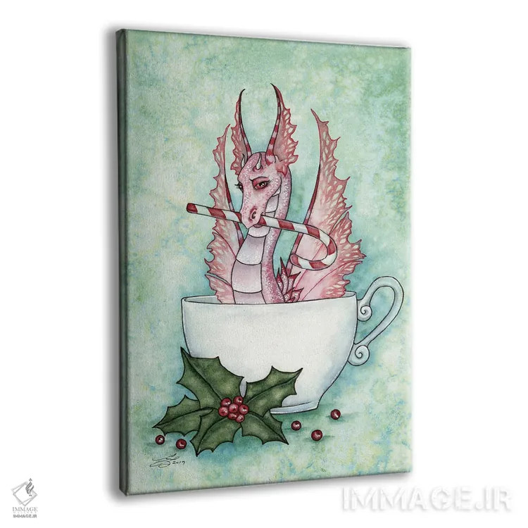 تابلو کاملاً نعناعی اثر امی براون - نمای پرسپکتیو محصول