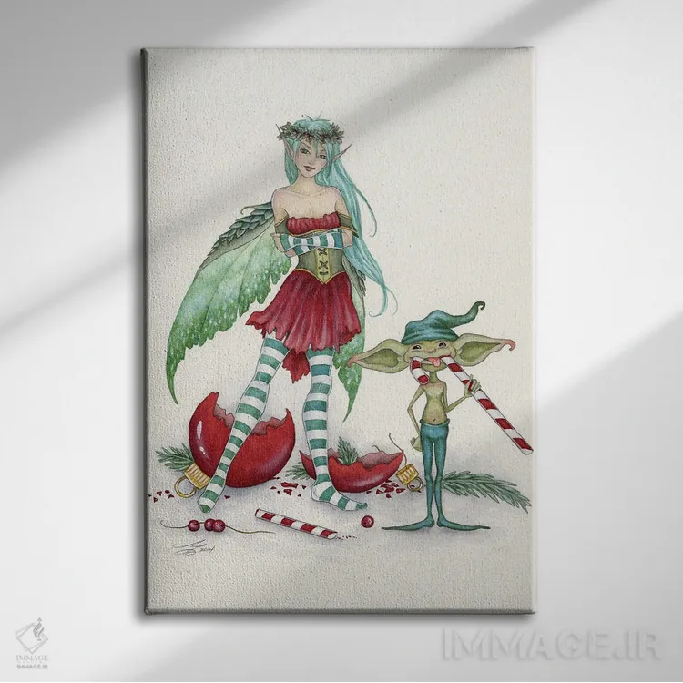 تابلو فهرست شیطونها اثر امی براون - نمای روبهرو روی دیوار