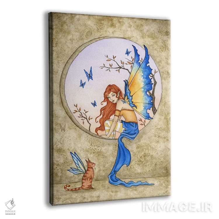 تابلو آبی اثر امی براون - نمای پرسپکتیو محصول