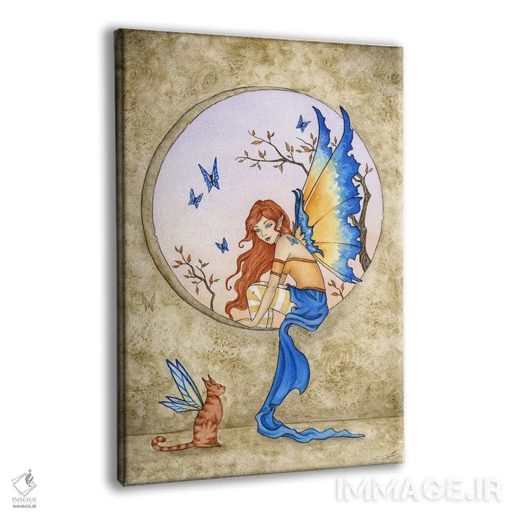 تابلو آبی اثر امی براون - نمای پرسپکتیو محصول