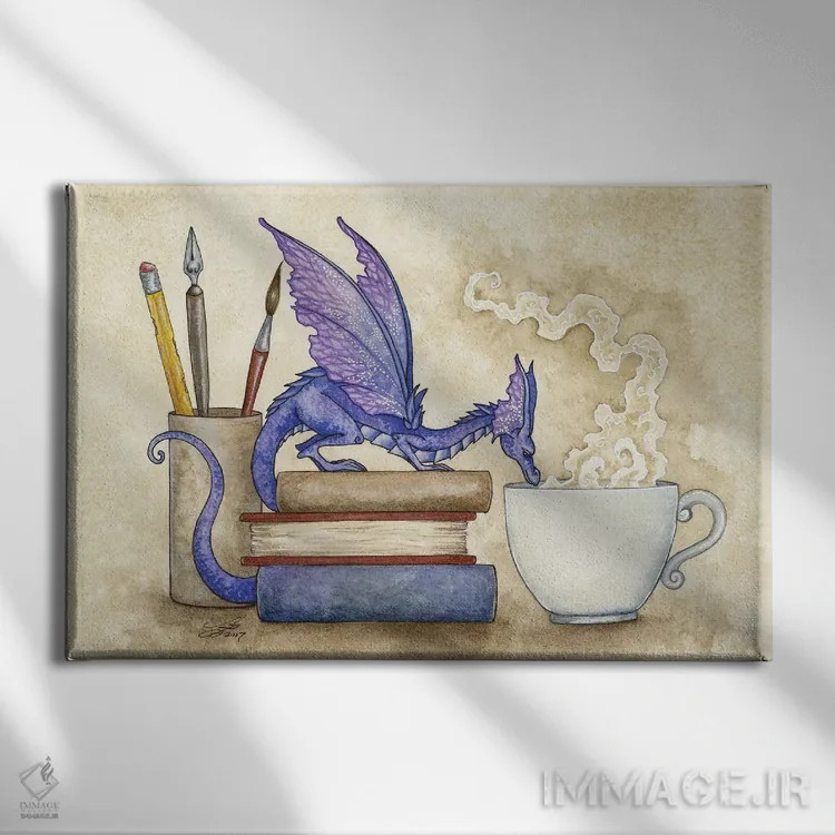 تابلو اینجا چی هست؟ اثر امی براون - نمای روبهرو روی دیوار