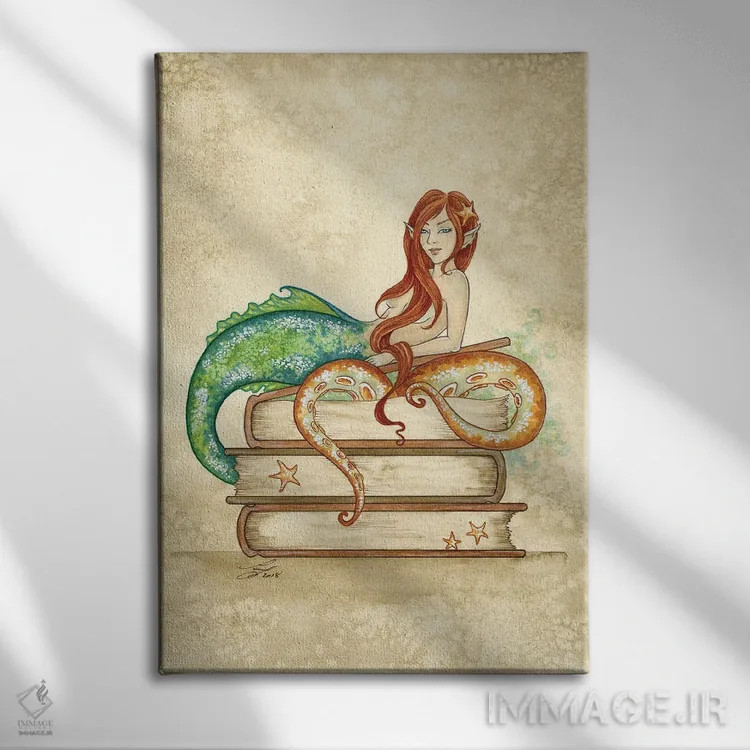 تابلو داستانهای دریا اثر امی براون - نمای روبهرو روی دیوار