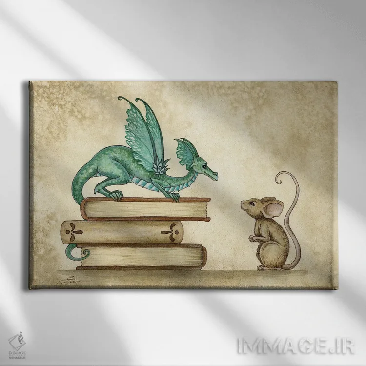 تابلو برخوردی کنجکاوانه اثر امی براون - نمای روبهرو روی دیوار