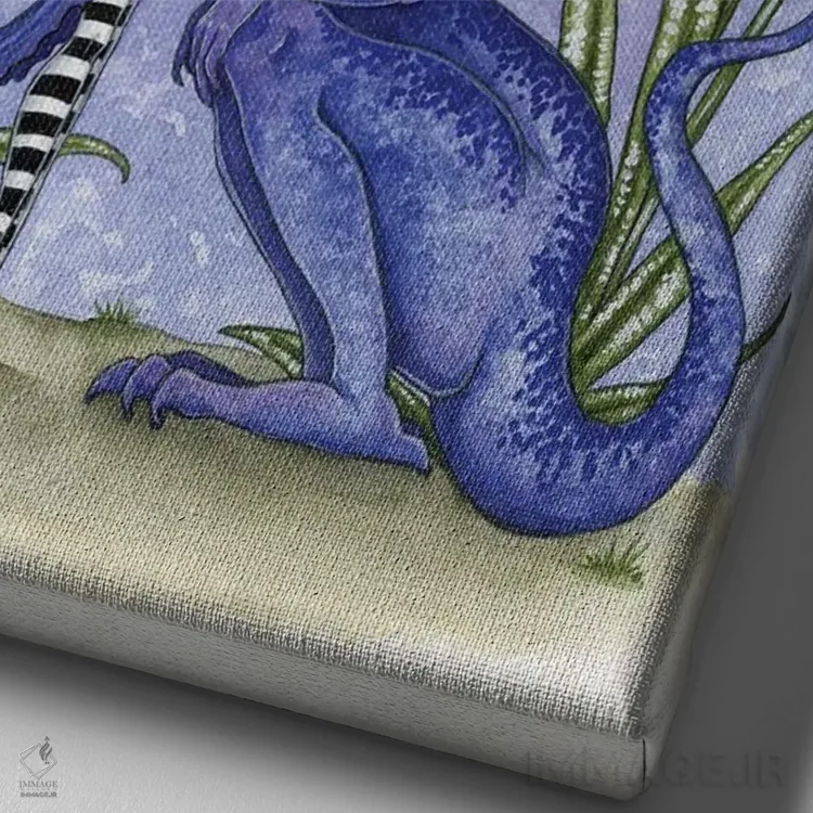 تابلو با هم اثر امی براون - نمای نزدیک بافت بوم