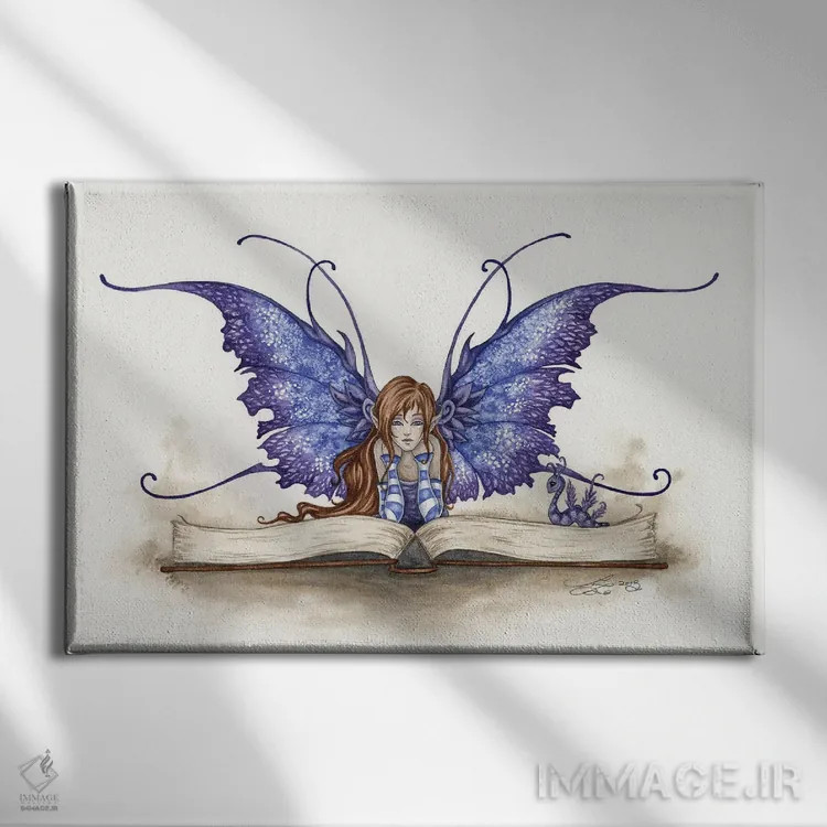 تابلو کتابخوان I اثر امی براون - نمای روبهرو روی دیوار