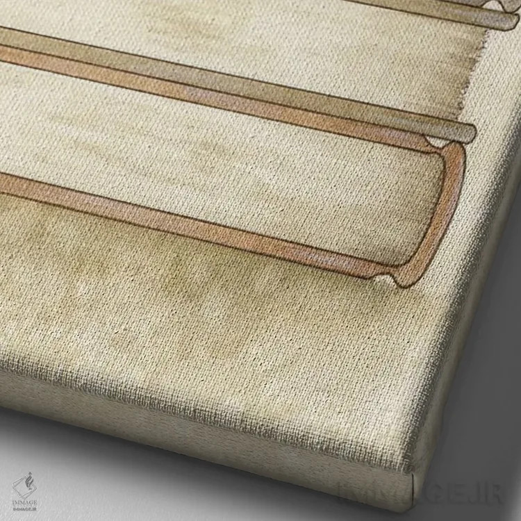 تابلو باشگاه کتاب II اثر امی براون - نمای نزدیک بافت بوم