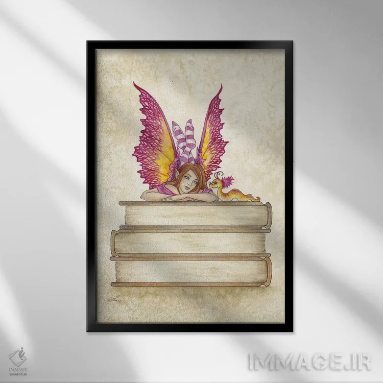 تابلو باشگاه کتاب II اثر امی براون - نمای قابدار مشکی