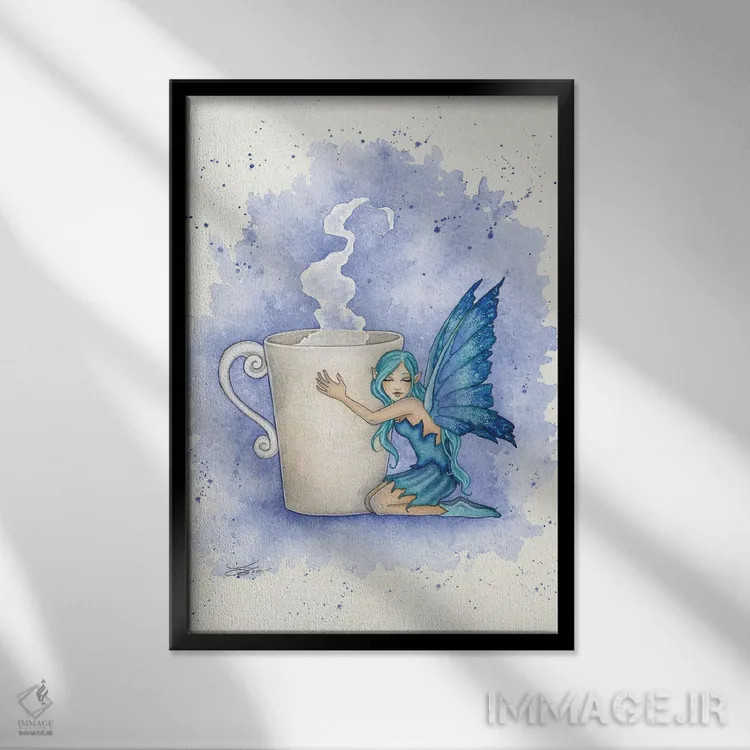 تابلو آرامش اثر امی براون - نمای قابدار مشکی