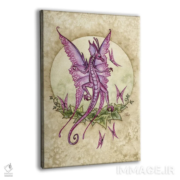 تابلو اژدهای رقصان اثر امی براون - نمای پرسپکتیو محصول