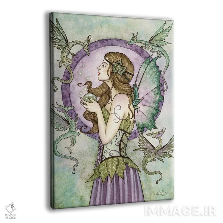 تابلو افسون اژدها اثر امی براون - نمای پرسپکتیو محصول