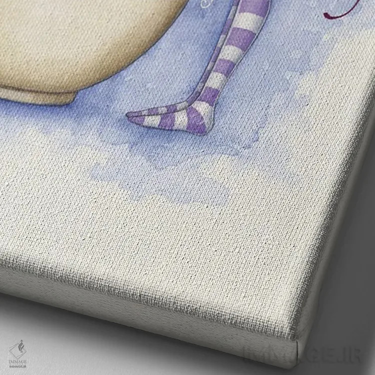 تابلو از جکوزی من بیرون برو! اثر امی براون - نمای نزدیک بافت بوم