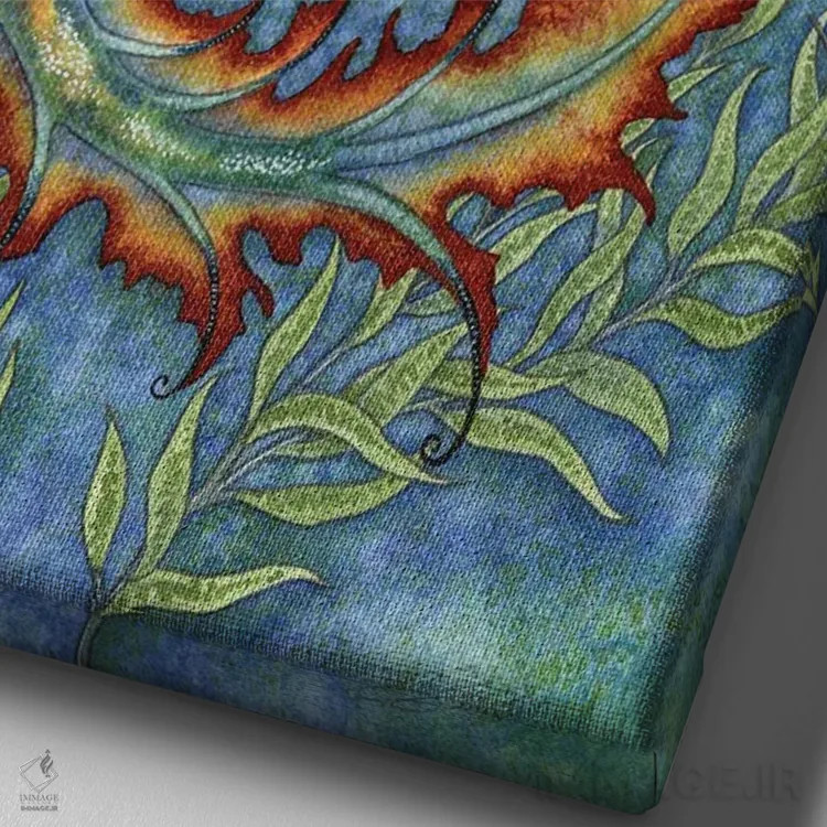 تابلو عجیب و غریب (خاص) اثر امی براون - نمای نزدیک بافت بوم