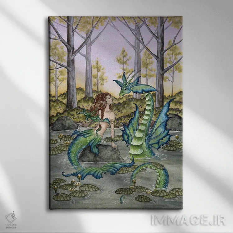 تابلو عصر تنبلانه اثر امی براون - نمای روبهرو روی دیوار