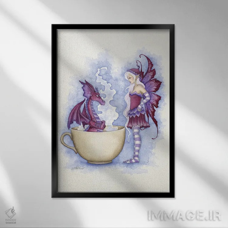 تابلو از جکوزی من بیرون برو! اثر امی براون - نمای قابدار مشکی