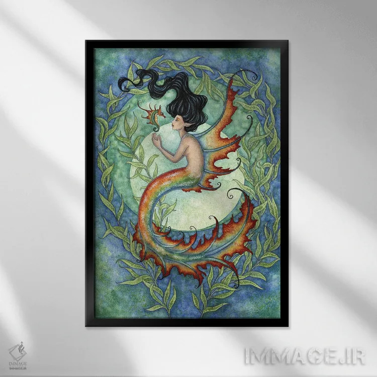 تابلو عجیب و غریب (خاص) اثر امی براون - نمای قابدار مشکی