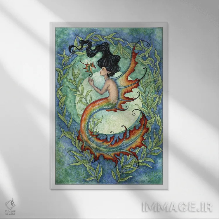 تابلو عجیب و غریب (خاص) اثر امی براون - نمای قابدار سفید