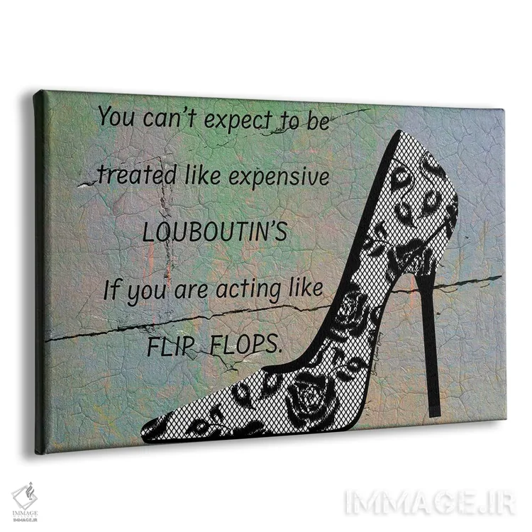 تابلو مثل دمپایی عمل کردن (شوخی) اثر هنرِ چونی - نمای پرسپکتیو محصول