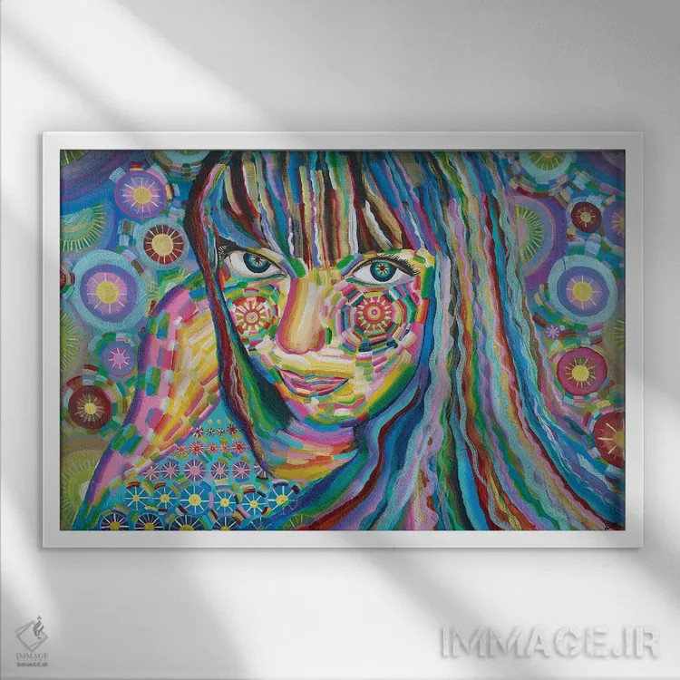 تابلو پاییز اثر امی داینر - نمای قابدار سفید