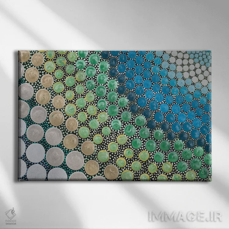 تابلو جادویی و کیهانی اثر امی داینر - نمای روبهرو روی دیوار