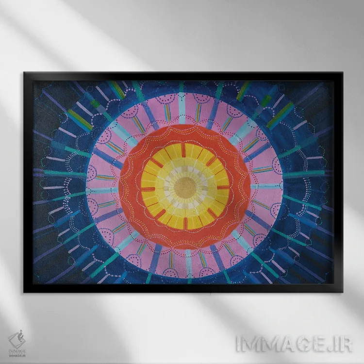 تابلو یگانگی/وحدت اثر امی داینر - نمای قابدار مشکی