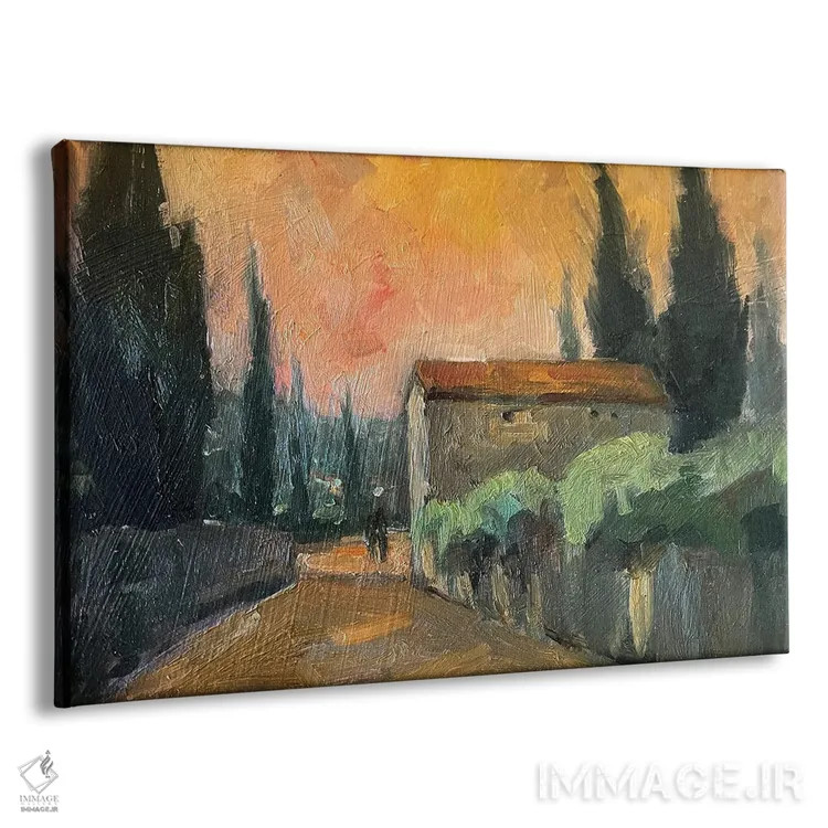 تابلو مزرعهٔ فرانسوی اثر الین استیونز - نمای پرسپکتیو محصول