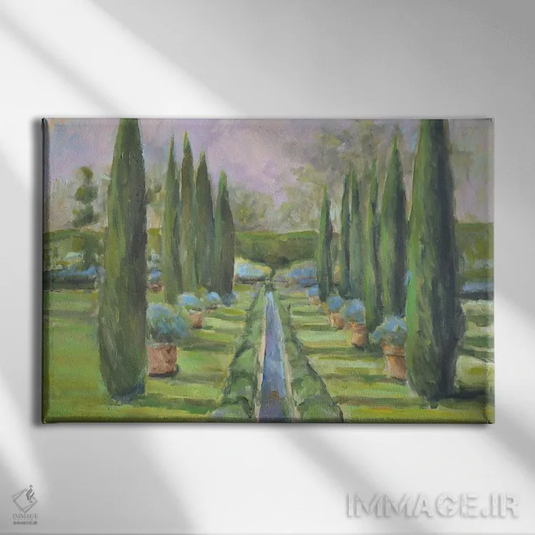 تابلو مسیر باغ اثر الین استیونز - نمای روبهرو روی دیوار
