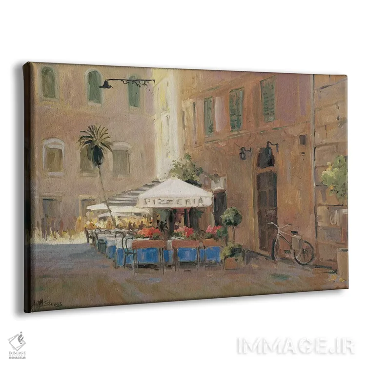 تابلو کافهٔ رم (ایتالیا) اثر الین استیونز - نمای پرسپکتیو محصول