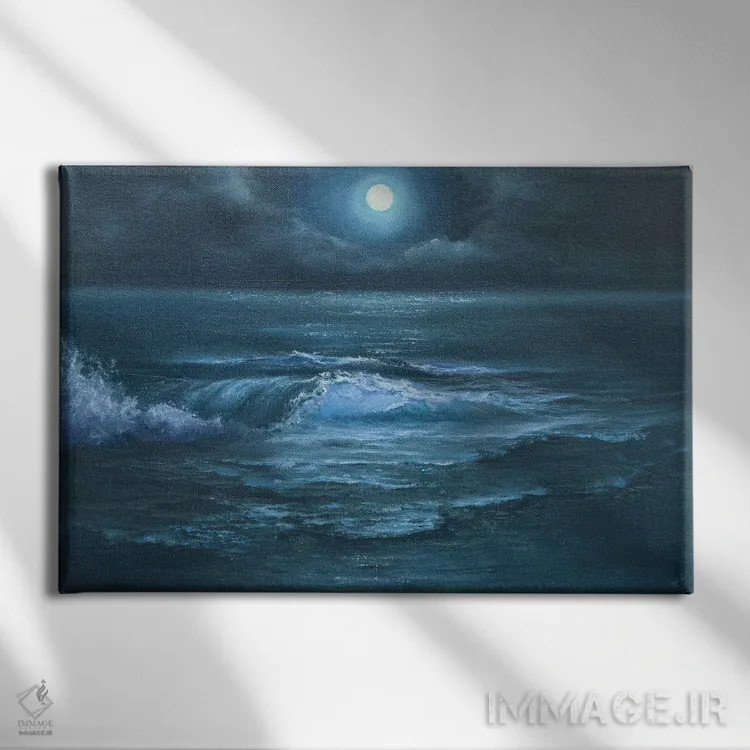 تابلو گیرندهٔ مهتاب اثر آلسیا یرمیوا - نمای روبهرو روی دیوار