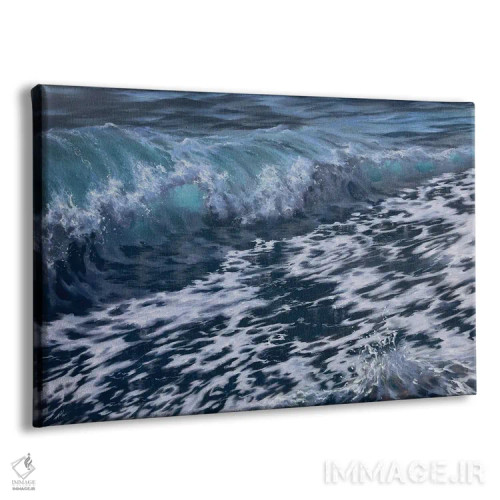 تابلو شکاف فیروزهای اثر آلسیا یرمیوا - نمای پرسپکتیو محصول