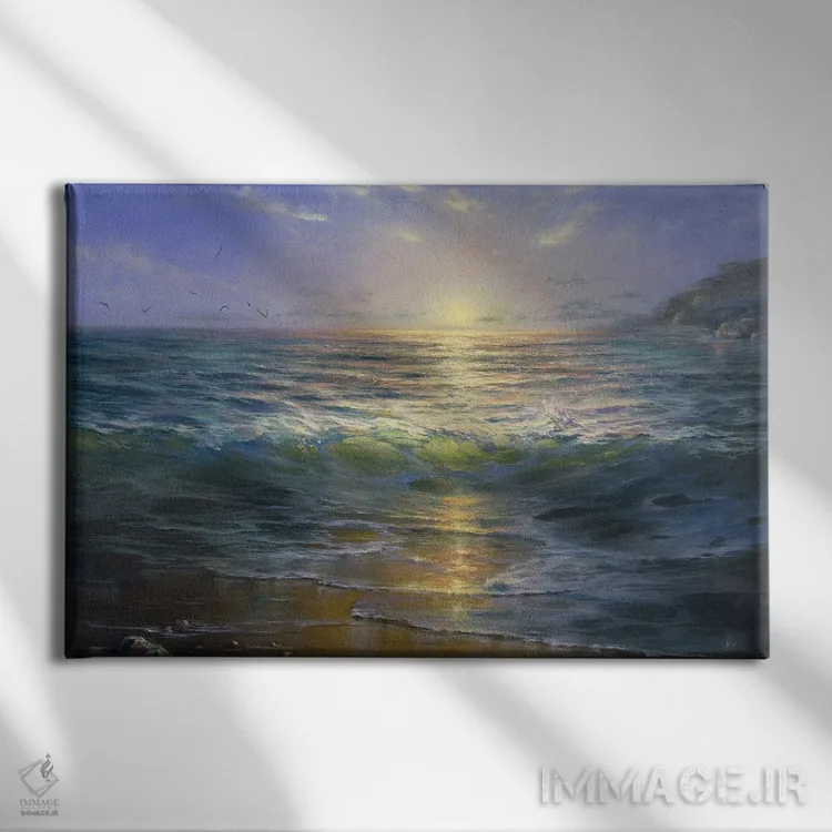 تابلو نور باش اثر آلسیا یرمیوا - نمای روبهرو روی دیوار