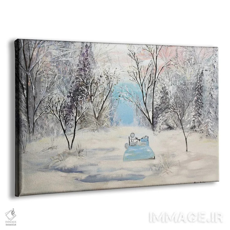 تابلو رویای یخزده اثر اگنیشکا تورک - نمای پرسپکتیو محصول