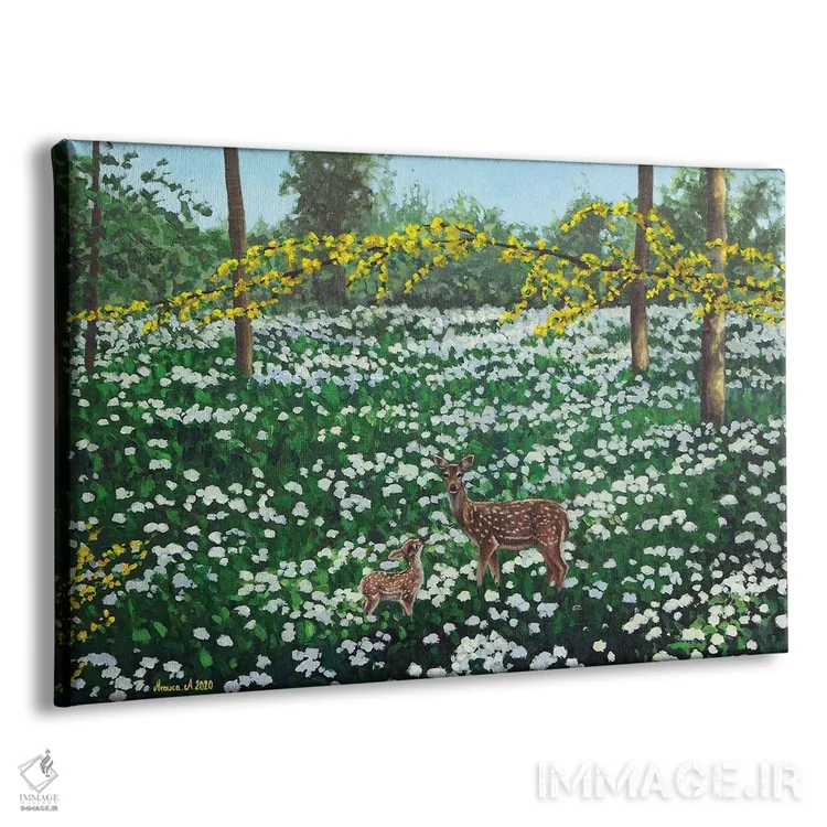 تابلو چمنزار جنگلی اثر اگنیشکا تورک - نمای پرسپکتیو محصول