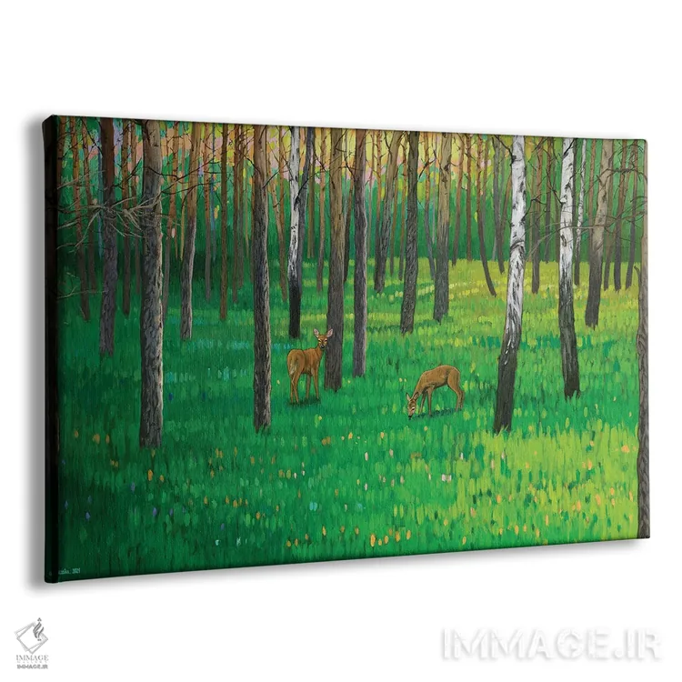 تابلو جنگل بهاری VI اثر اگنیشکا تورک - نمای پرسپکتیو محصول