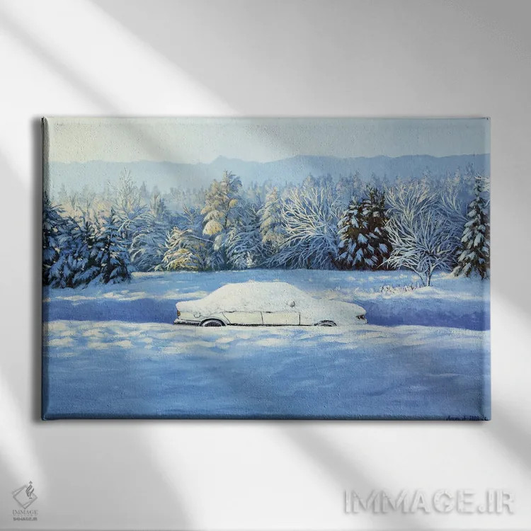 تابلو سفر به زاکوپانه (شهر لهستان) اثر اگنیشکا تورک - نمای روبهرو روی دیوار