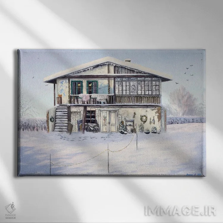 تابلو و اینکه تو را ترک نخواهم کرد اثر اگنیشکا تورک - نمای روبهرو روی دیوار