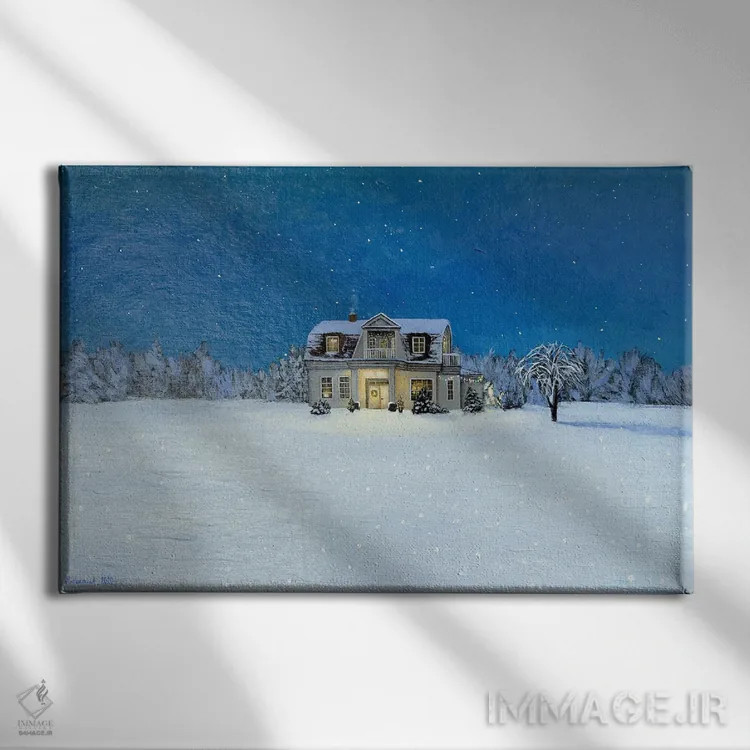 تابلو چشمان ما اکنون میتوانند همه ستارگان را ببینند اثر اگنیشکا تورک - نمای روبهرو روی دیوار