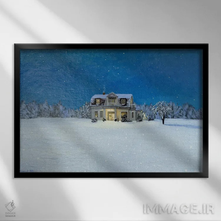 تابلو چشمان ما اکنون میتوانند همه ستارگان را ببینند اثر اگنیشکا تورک - نمای قابدار مشکی