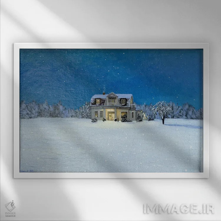 تابلو چشمان ما اکنون میتوانند همه ستارگان را ببینند اثر اگنیشکا تورک - نمای قابدار سفید